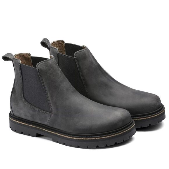 Birkenstock Stalon Chelsea Boots Women’s US 9 EU40 Graphite Gray Nubuck Leather - Picture 1 of 15